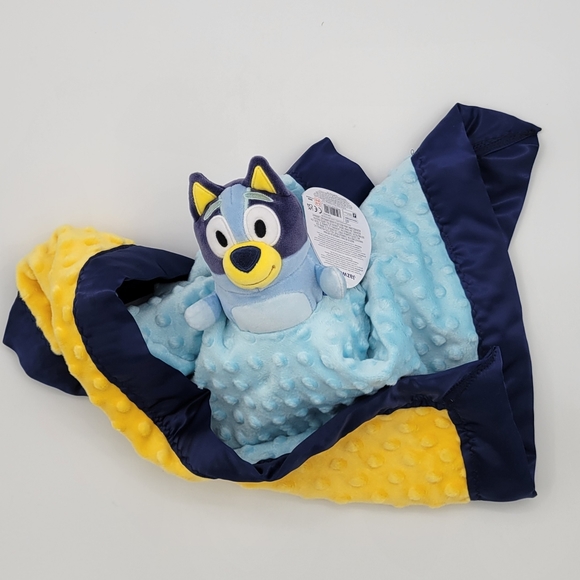Lovey Bluey Plush Security Blanket, double minky 22 x 21. - Picture 9 of 12